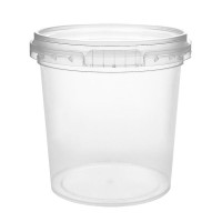 155 ML CLEAR TAMPER EVIDENT TUB and LID